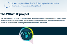 Echipa SNSPA, parteneră în proiectul Horizon Europe WHAT-IF: Noi etape în consolidarea rezilienței democratice prin intervenții digitale